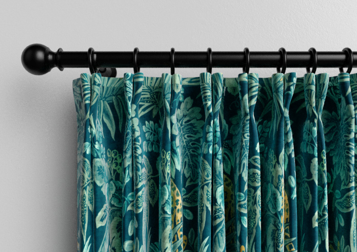 Leopard, Teal - Made to Measure Curtain - Image 10